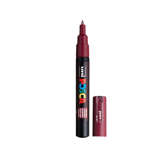POSCA EXTRA FINE BULLET TIP RED WINE – WA Blanks