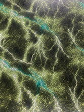 Load image into Gallery viewer, HTV Mystical Lightning Glitter - Green  ML003
