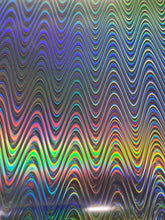 Load image into Gallery viewer, HTV Metallic/Holographic Designs - Silver Wave LD004
