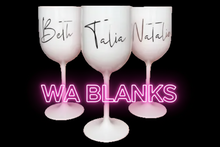 Load image into Gallery viewer, Sublimation Wine Tumbler with Stem &amp; Lid 10oz
