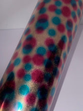 Load image into Gallery viewer, HTV Metallic/Holographic Foil Designs - Poka Dot LD010
