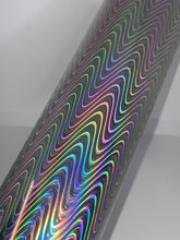 Load image into Gallery viewer, HTV Metallic/Holographic Designs - Silver Wave LD004
