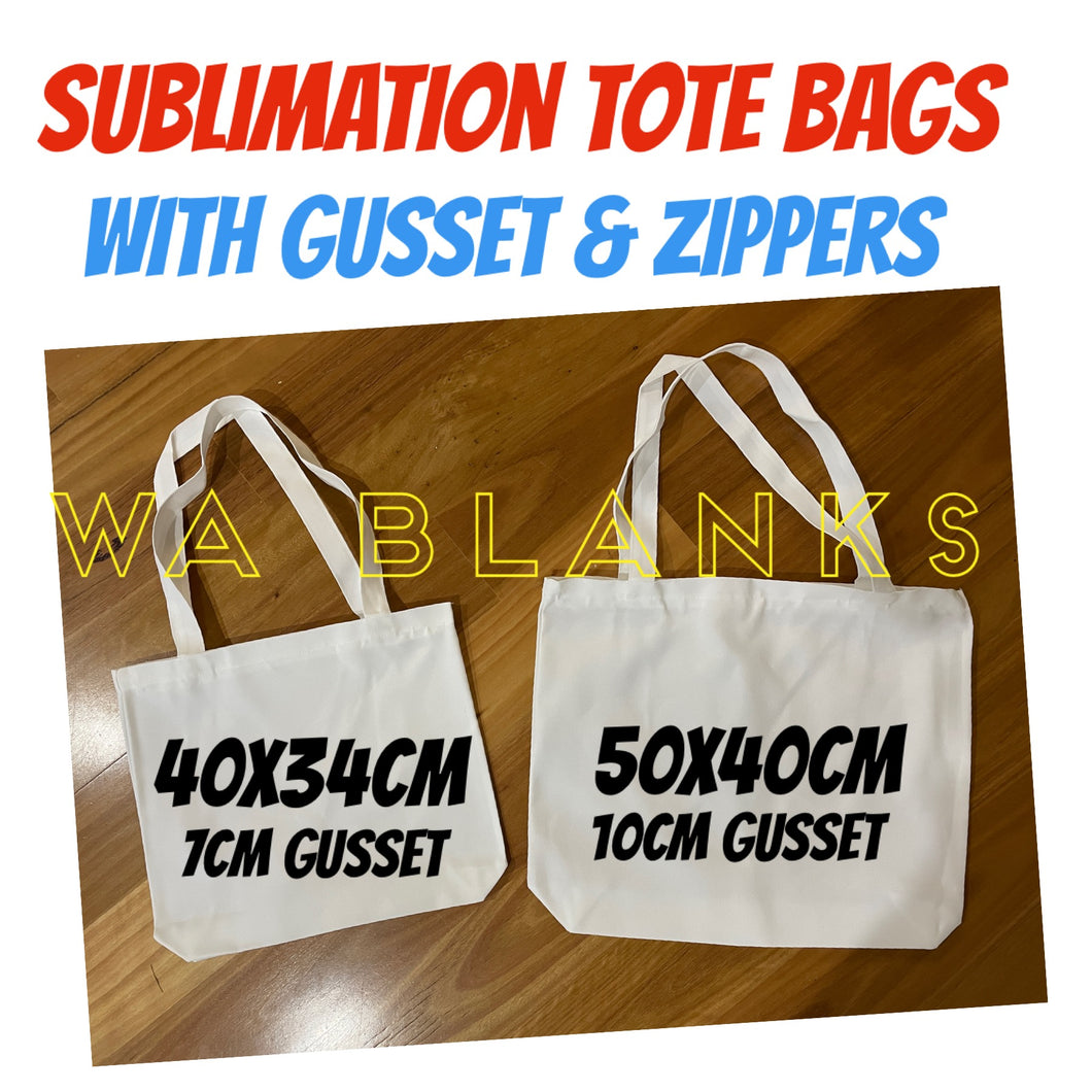 Tote Bags - Heavy Duty WHITE CANVAS