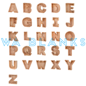 Letter Money Boxes - wooden