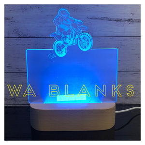 Night Light Acrylic - Dirt Bike
