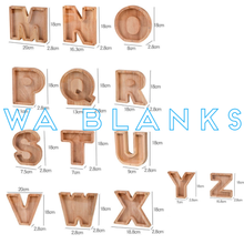Load image into Gallery viewer, Letter Money Boxes - wooden
