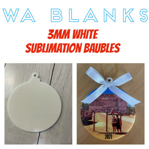 Sublimation Baubles