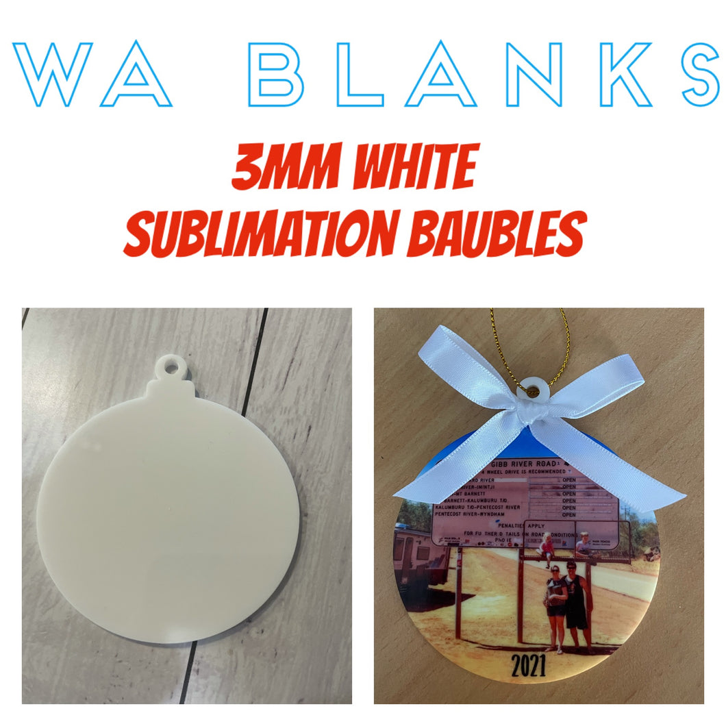 Sublimation Baubles