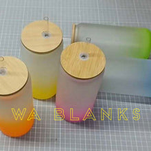 Load image into Gallery viewer, Glass Tumblers - 16oz - Ombré
