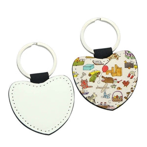Keyring - PU LEATHER HEART