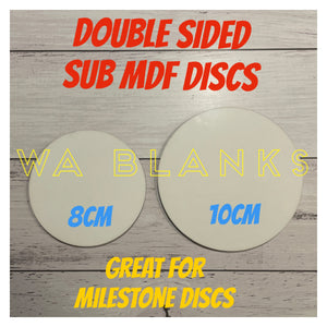 Sublimation MDF double sided discs