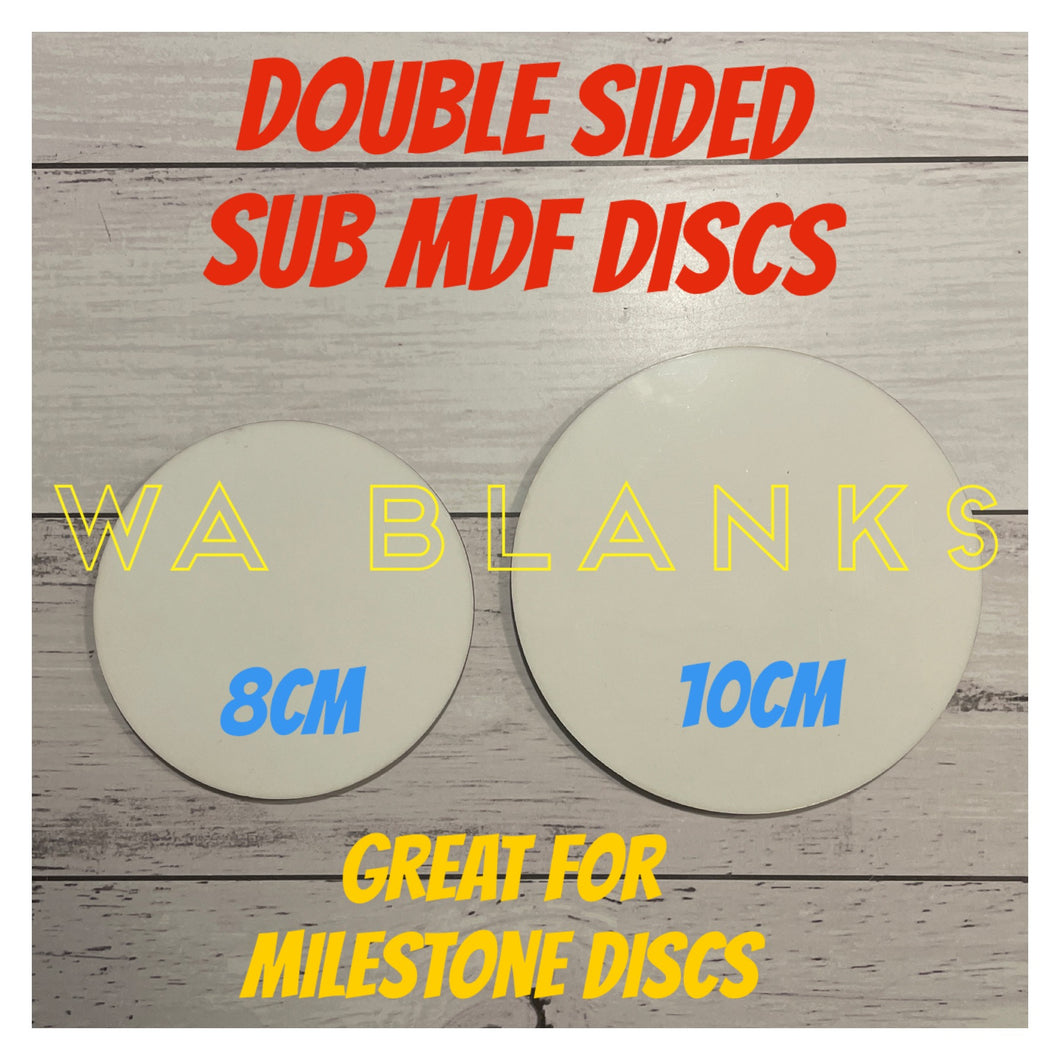 Sublimation MDF double sided discs