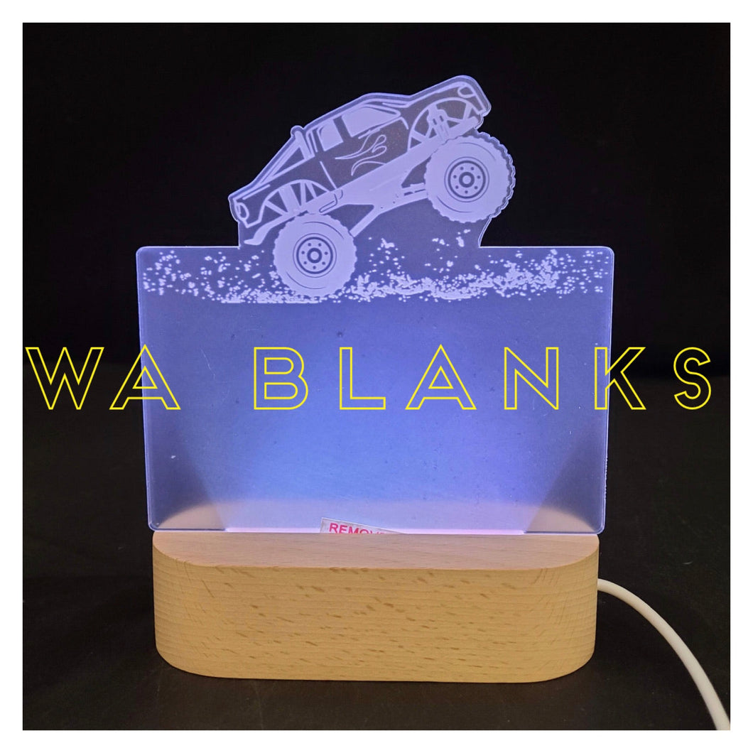 Night Light Acrylic - Monster Truck
